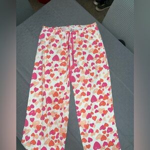 Heart Pattern Kids Pajama Pants